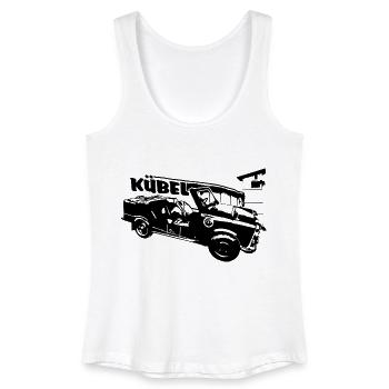  601 Kübel mit Mauer und Turm, Trabi Kübel - Frauen Bio Tank Top - Weiß - Vorne