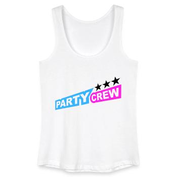 Party Crew Fun Stars Celebrate Team Friends Member - Women’s Organic Tank Top - white - Front