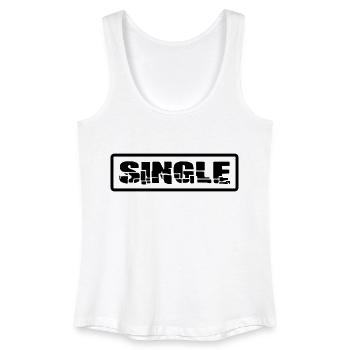 single - Frauen Bio Tank Top - Weiß - Vorne