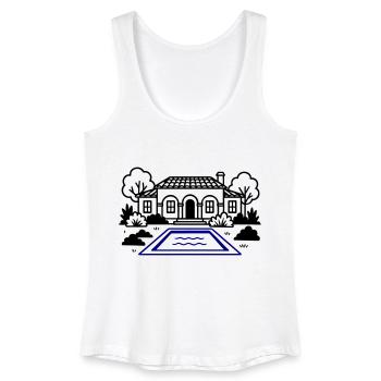 Finca Haus Villa - Frauen Bio Tank Top - Weiß - Vorne