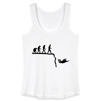 base jumping evolution - Débardeur bio Femme - blanc - Devant