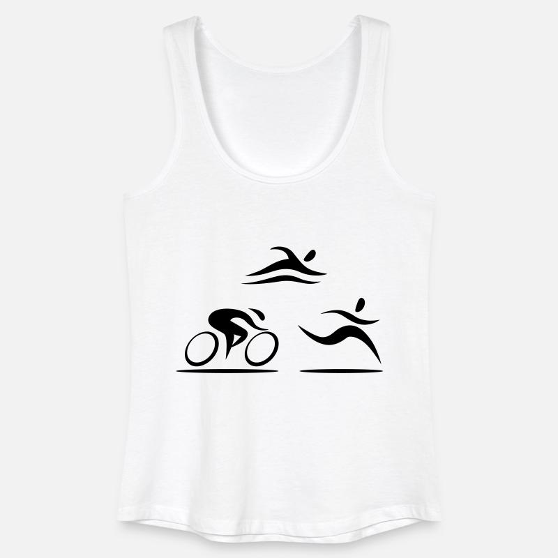 triatlon - Women’s Organic Tank Top - white