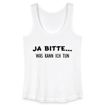 Ja Bitte tun - Frauen Bio Tank Top - Weiß - Vorne