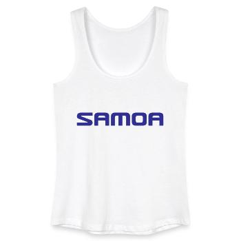 Samoa Logo - Polynesien - Südsee - Frauen Bio Tank Top - Weiß - Vorne
