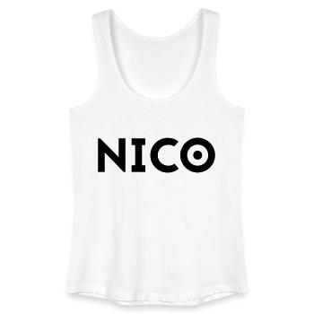 Vorname Nico - Frauen Bio Tank Top - Weiß - Vorne