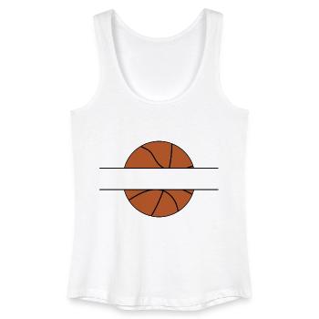 Badge de basket-ball - Débardeur bio Femme - blanc - Devant