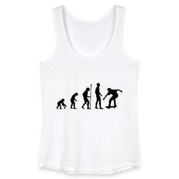 Skater Evolution - Frauen Bio Tank Top - Weiß - Vorne