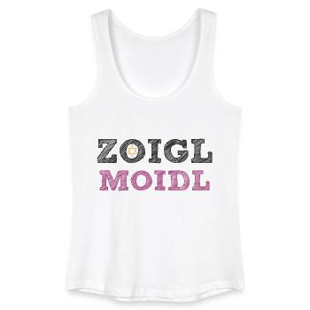 Zoigl Moidl - Frauen Bio Tank Top - Weiß - Vorne