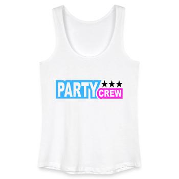 Party Crew Fun Stars Celebrate Team Friends Member - Women’s Organic Tank Top - white - Front