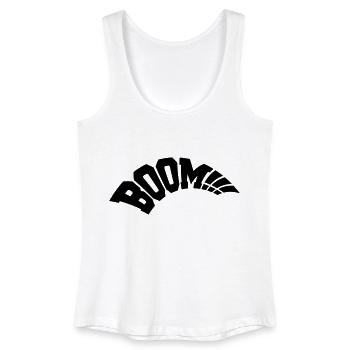 Boom - Frauen Bio Tank Top - Weiß - Vorne
