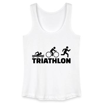 Triathlon - Frauen Bio Tank Top - Weiß - Vorne