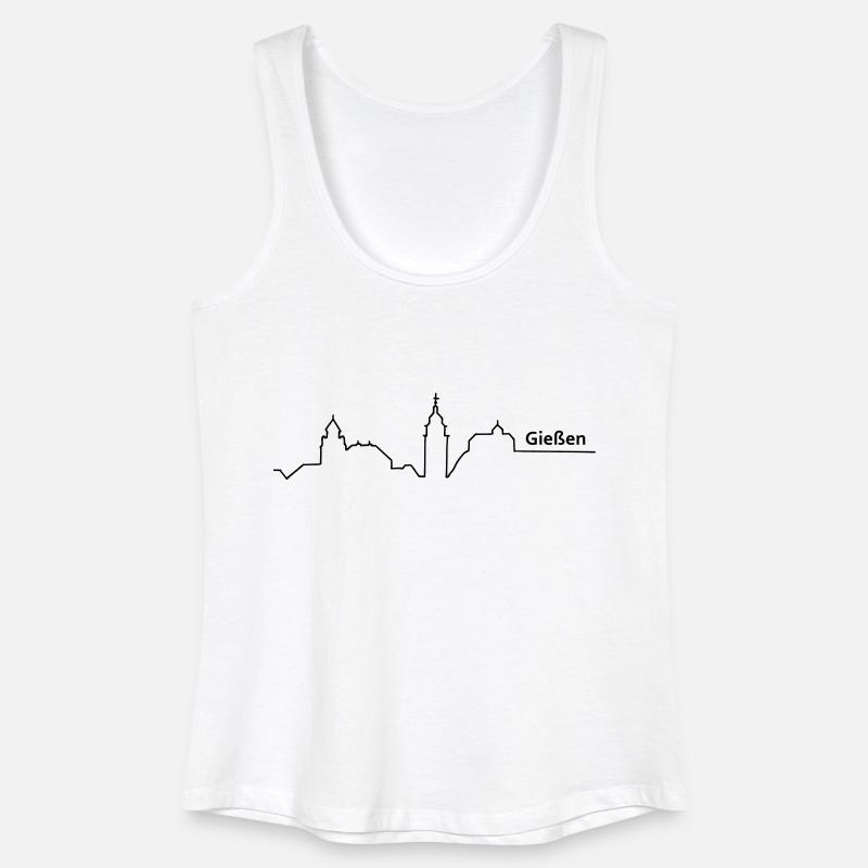 giessen Gießen skyline - Frauen Bio Tank Top - Weiß