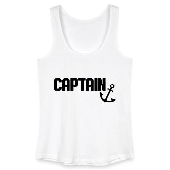Captain Anker - Frauen Bio Tank Top - Weiß - Vorne