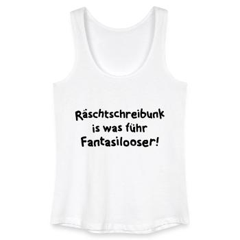 Rechtschreibung - Frauen Bio Tank Top - Weiß - Vorne
