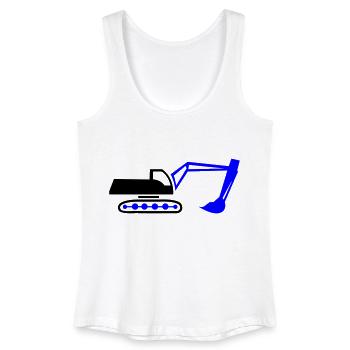 bagger - Frauen Bio Tank Top - Weiß - Vorne