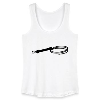 Whip + own text - Women’s Organic Tank Top - white - Front