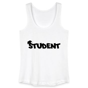 student - Women’s Organic Tank Top - white - Front