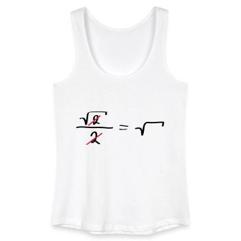 Kürzen leicht gemacht! - Frauen Bio Tank Top - Weiß - Vorne