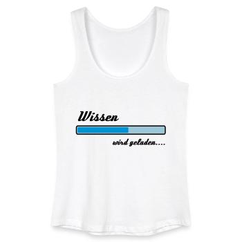 Knowledge is loading ... - Women’s Organic Tank Top - white - Front