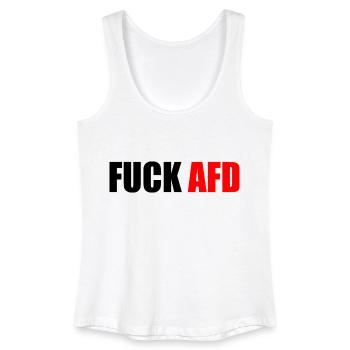Fuck afd - Frauen Bio Tank Top - Weiß - Vorne