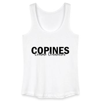 copines comme connasses - Débardeur bio Femme - blanc - Devant