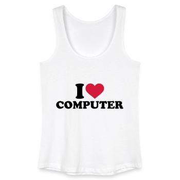 Computer - Frauen Bio Tank Top - Weiß - Vorne