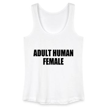 Adult human female - Débardeur bio Femme - blanc - Devant