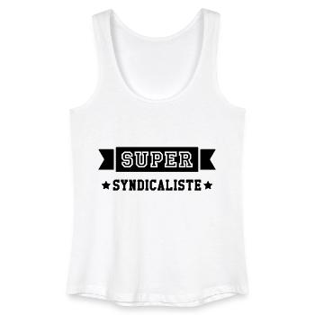 Syndicat / Syndicalisme / Syndicaliste / Politique - Débardeur bio Femme - blanc - Devant