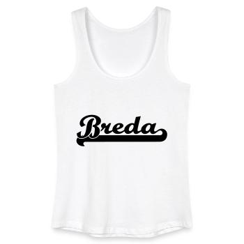 breda writing - Women’s Organic Tank Top - white - Front