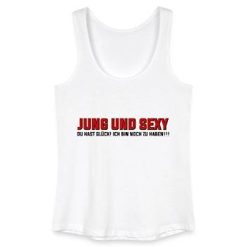 Jeune et sexy - Débardeur bio Femme - blanc - Devant