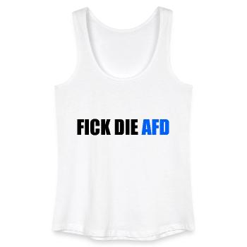 Fick die afd - Frauen Bio Tank Top - Weiß - Vorne