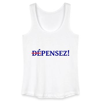 (dé)pensez II - Frauen Bio Tank Top - Weiß - Vorne