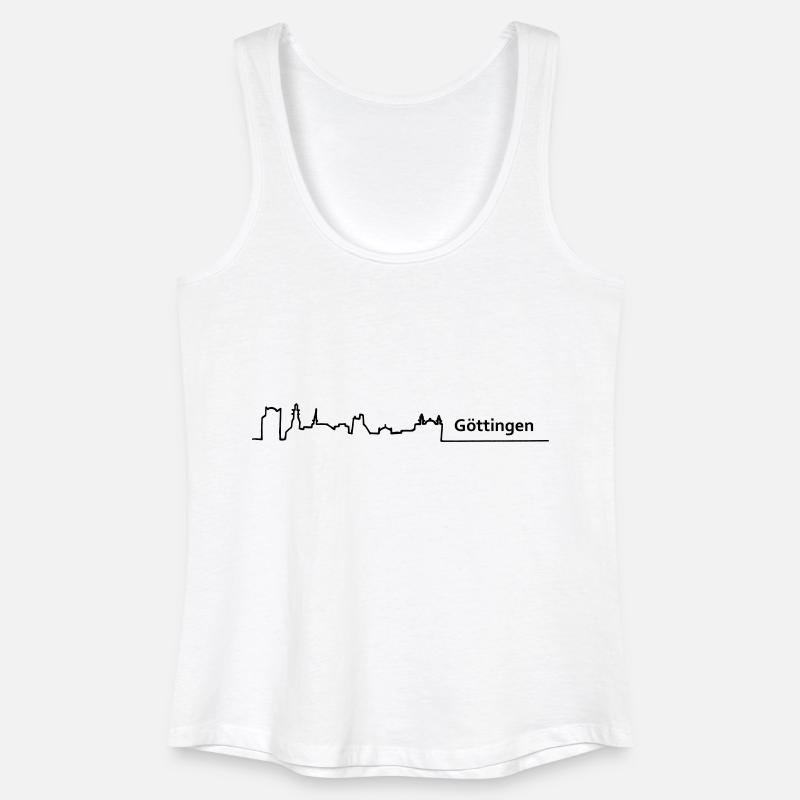 goettingen skyline - Women’s Organic Tank Top - white