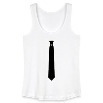 Krawatte - Frauen Bio Tank Top - Weiß - Vorne