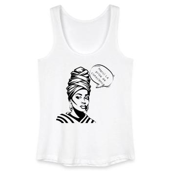 Bewusstheit und Dankbarkeit in der Silhouette - Frauen Bio Tank Top - Weiß - Vorne