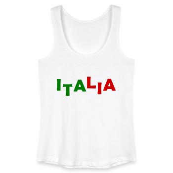 drapeau italien - Débardeur bio Femme - blanc - Devant