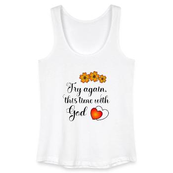 Try again - Women’s Organic Tank Top - white - Front