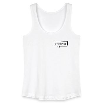 Sprechblase Glückwunsch - Frauen Bio Tank Top - Weiß - Vorne