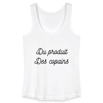 Du produit, des copains - Débardeur bio Femme - blanc - Devant