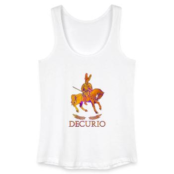 Römischer Offizier zu Pferd - Decurio - Frauen Bio Tank Top - Weiß - Vorne