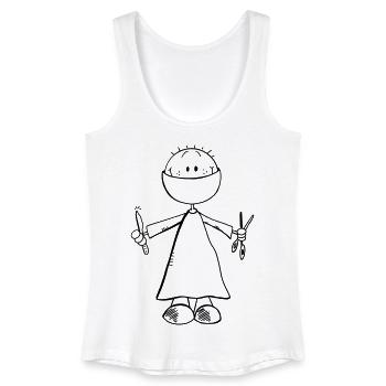 Surgeon Comic Figure - Doctor - Surgery - Surgery - Team - Women’s Organic Tank Top - white - Front