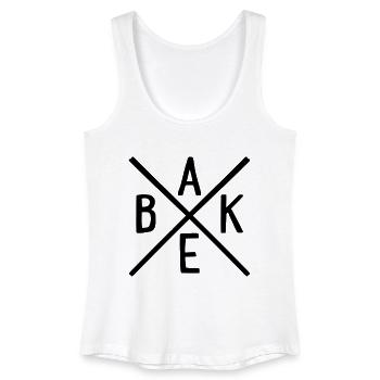 backen - Frauen Bio Tank Top - Weiß - Vorne