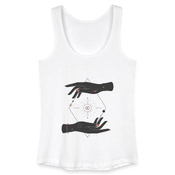 Magic Hands - Frauen Bio Tank Top - Weiß - Vorne