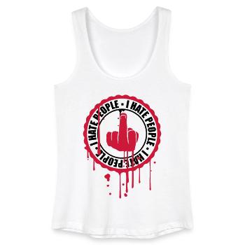 graffiti spray drops stickers stickers fuck you - Women’s Organic Tank Top - white - Front