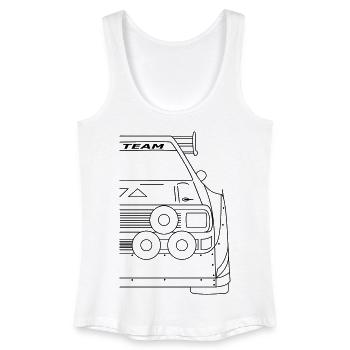 Rallye S1 E2 Sport Quattro Front - Débardeur bio Femme - blanc - Devant