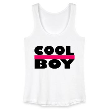 Cool - Cool Boy - Coole Junge - Frauen Bio Tank Top - Weiß - Vorne