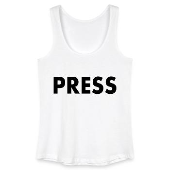 Press - Débardeur bio Femme - blanc - Devant