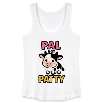 Pal not Patty – Cute Cow Friendship - Women’s Organic Tank Top - white - Front