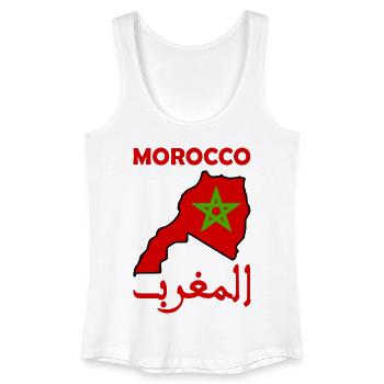 Maroc - Débardeur bio Femme - blanc - Devant
