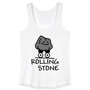 Rolling Stone - Frauen Bio Tank Top - Weiß - Vorne